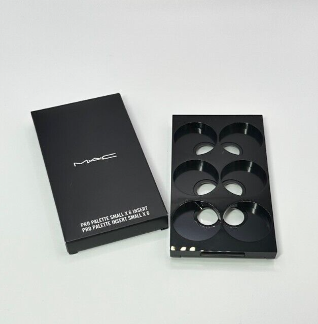 2 x MAC Pro Palette Eye Shadow Concealer Small X 6 Insert 4" X 2.3" - Empty Case