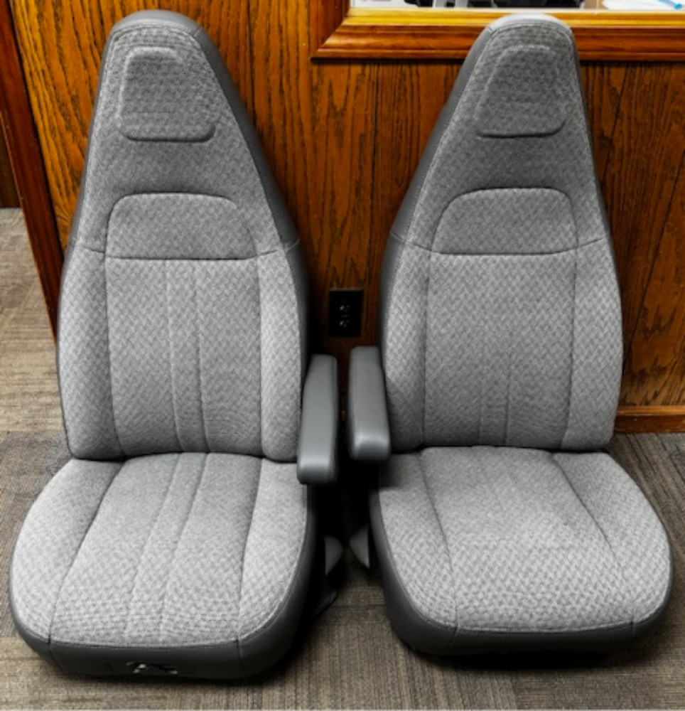 97-25 Chevy Express/GMC Savana Van Pair LH&RH Gray Cloth Power Bucket Seat