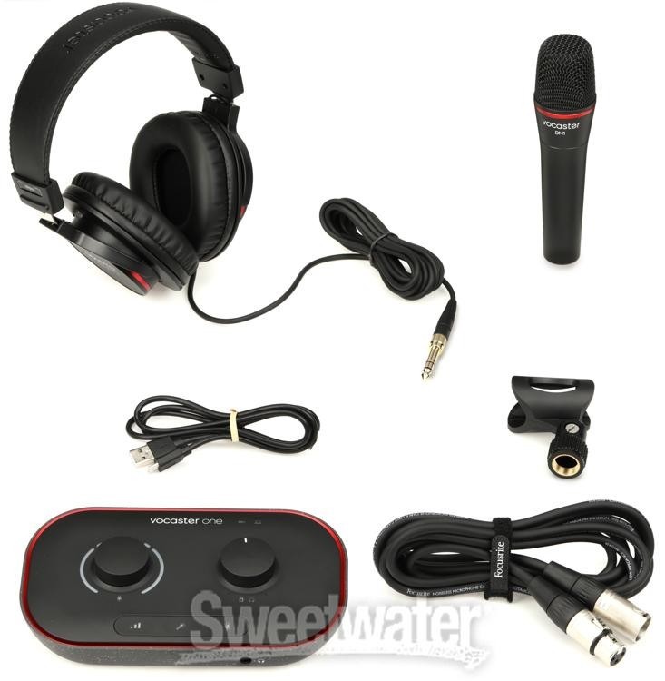 Focusrite Vocaster One Studio USB-C Podcasting Audio Interface Bundle BRAND NEW