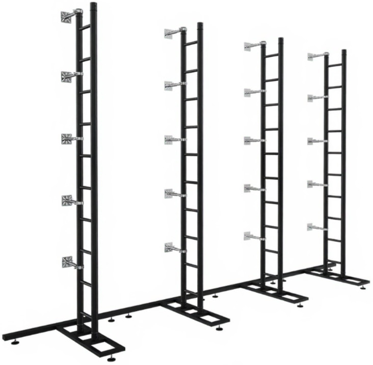 ProX XTP-GSLED4X250BLK LED Video Display Panel Ground Support System Package BLK