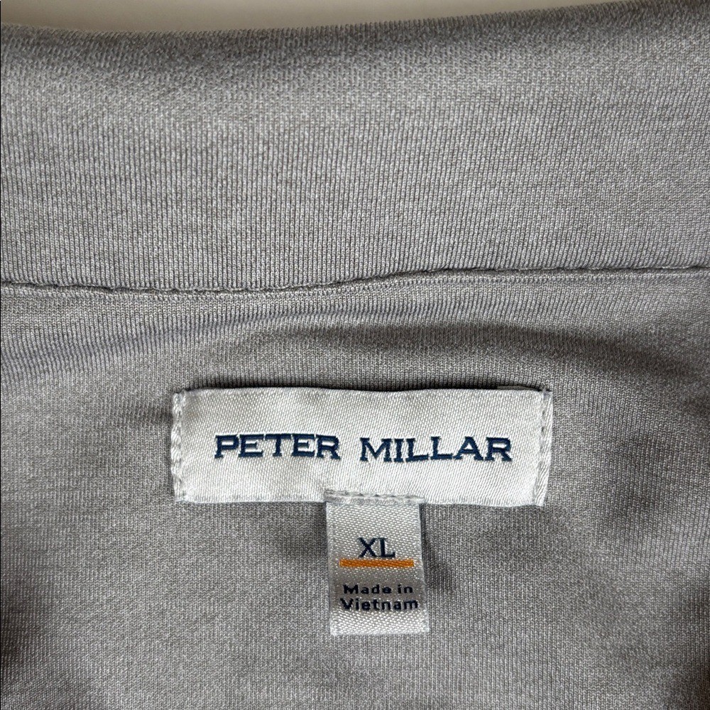 Peter Millar Performance Golf 1/4 Zip Pullover Jacket Gray Men's Size XL