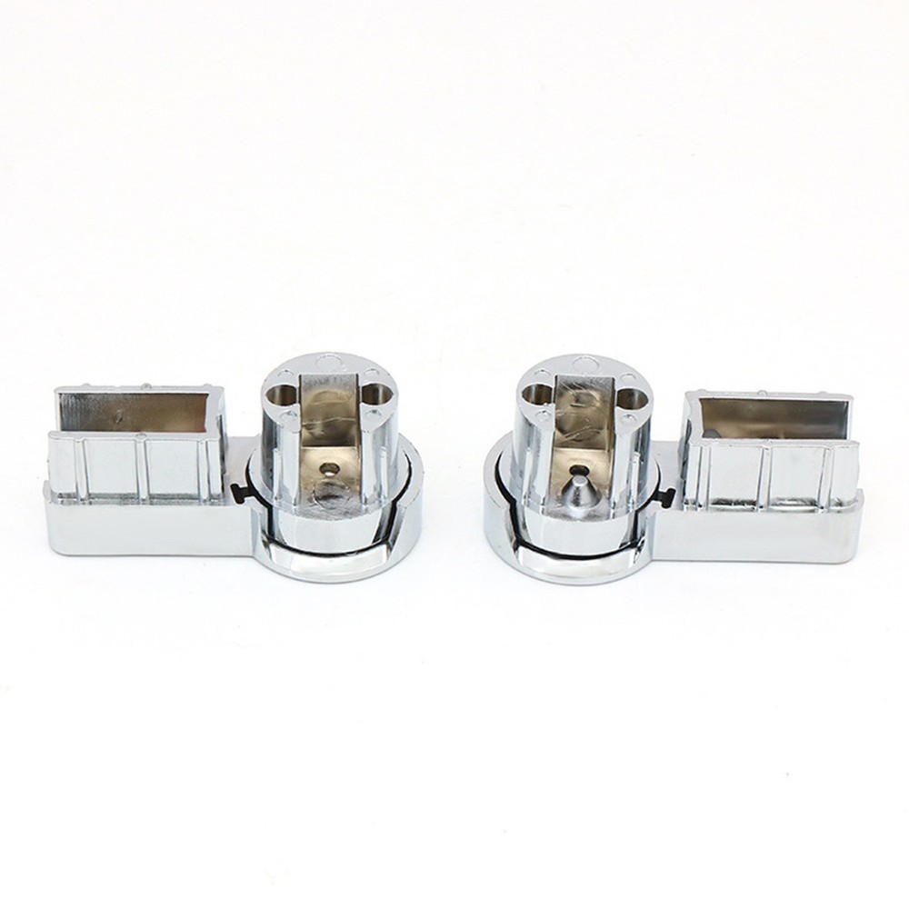 1 Set Bath Hinge Brackets Shower Screen Hinges ABS Chrome Plating Shower Holder