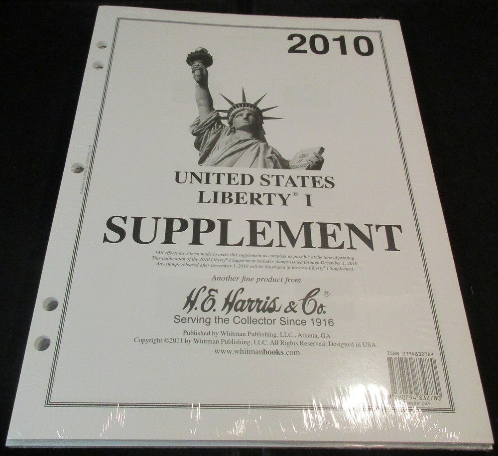 H.E. HARRIS 2010 U.S. LIBERTY I SUPPLEMENT WITH FREE SHIPPING!!!