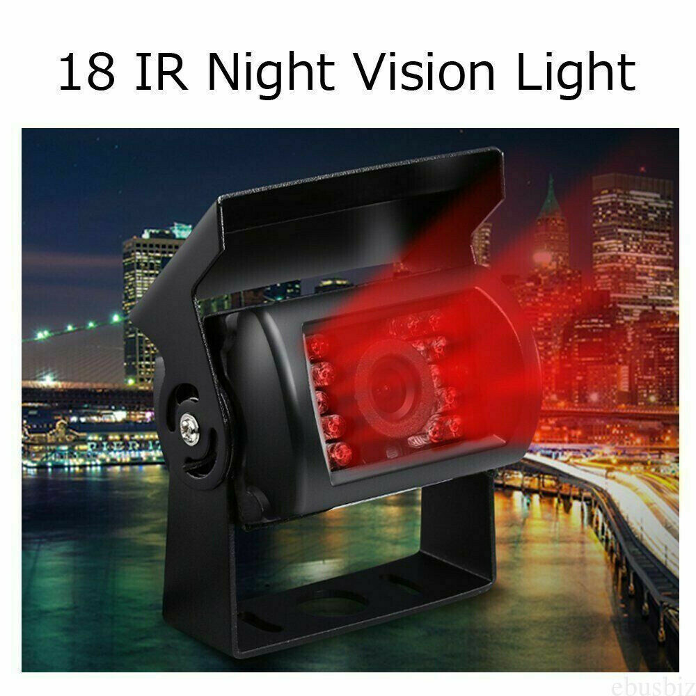 4Pin Rear View Backup Camera For Bus Truck Van RV CCD IR Night Vision Waterproof