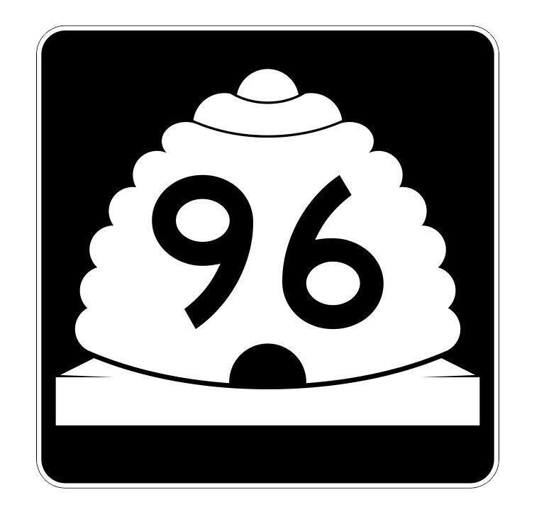 Utah State Highway 96 Sticker Decal