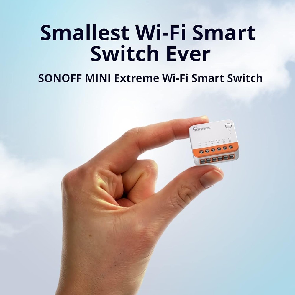 Tasmota‑Flashed Sonoff Mini R4 WiFi Smart Switch – Local Control, No Cloud, Read