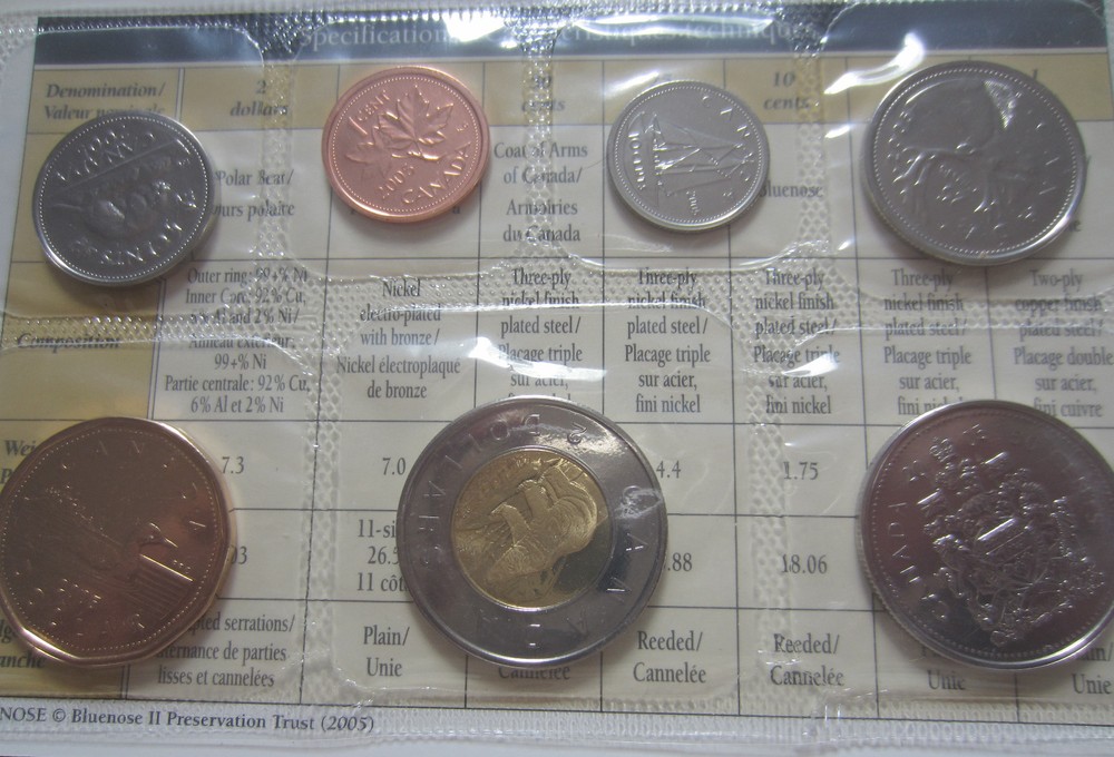 2005 Canada PL Set. Original Mint Packing. UNC