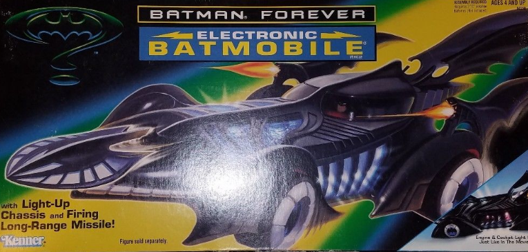 1 Batmobile Kenner Batman Dark Knight FOREVER ELECTRONIC BATMOBILE W/ BOX