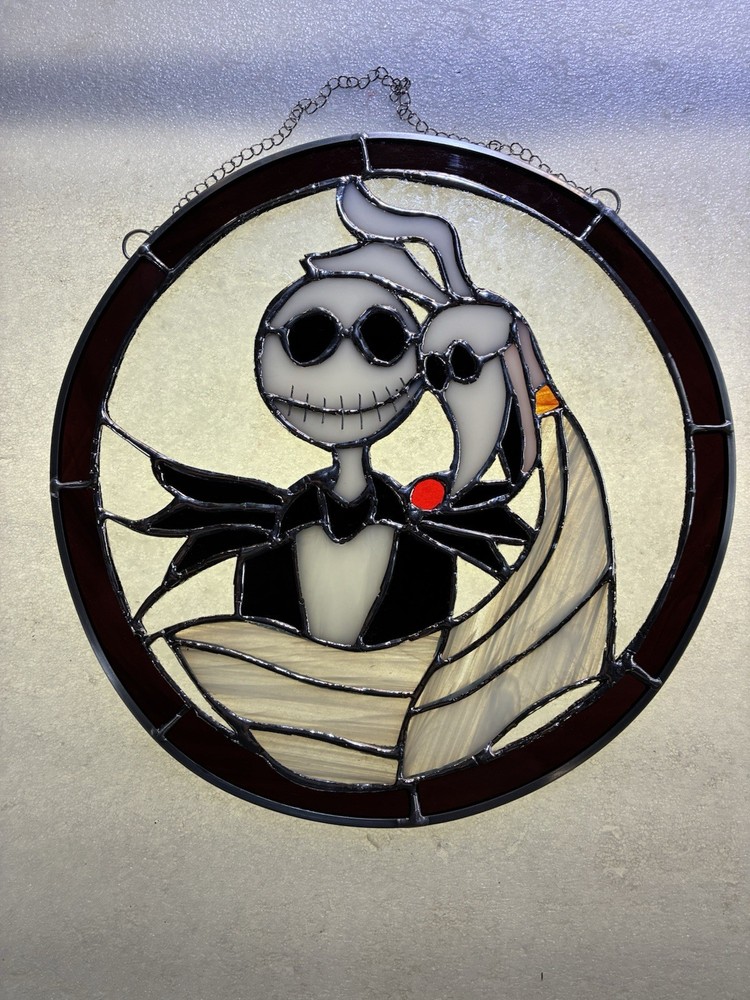 Stained glass Jack & Zero Sun-catcher