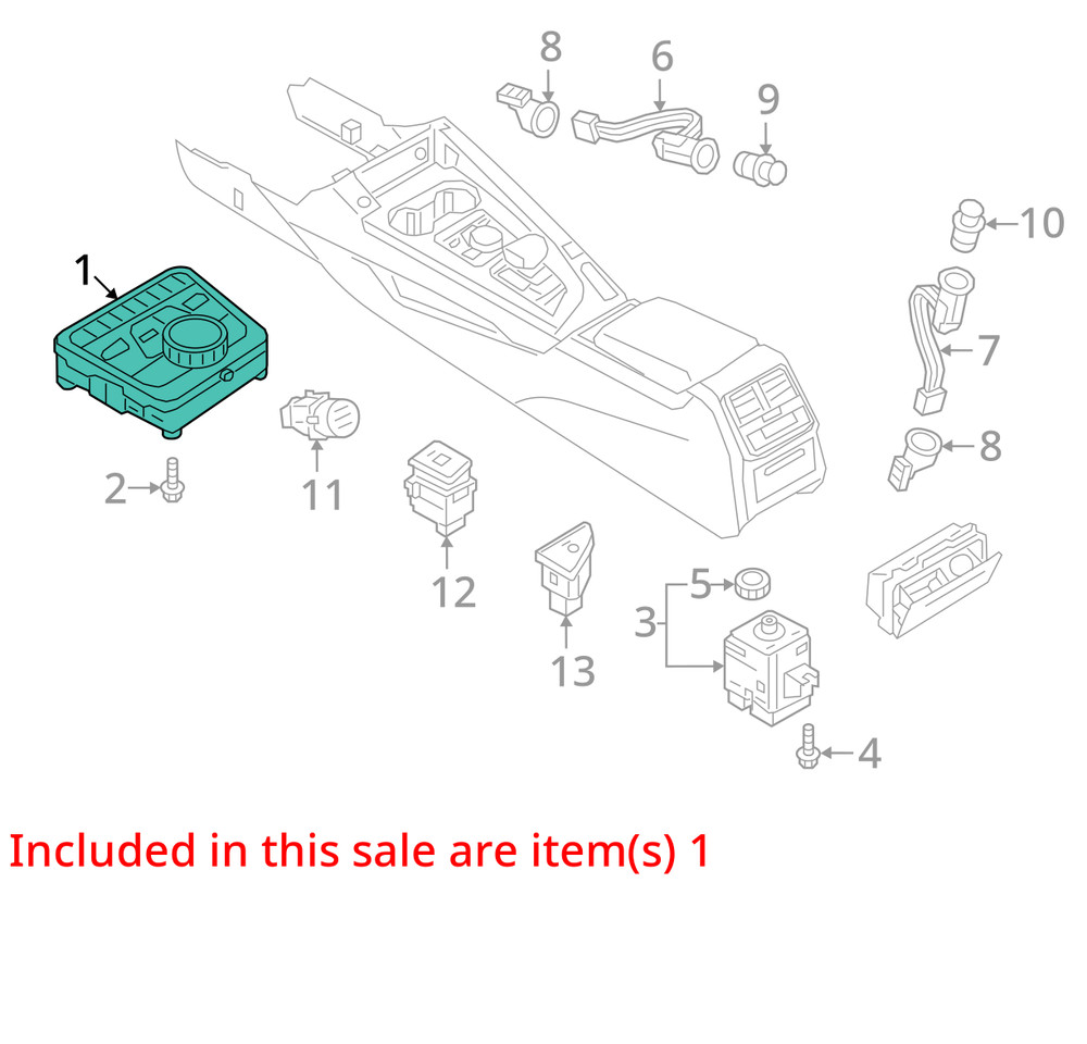CONSOLE MTD CONTROLLER OEM 17-19 A4 AUDI 1YR WRNTY