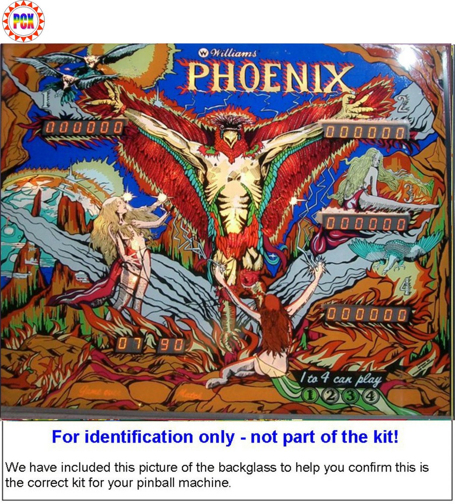 1978 Williams Phoenix Pinball Rubber Ring Kit