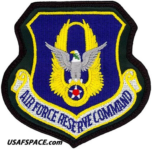 USAF AIR FORCE RESERVE COMMAND -Robins AFB, GA- ORIGINAL VEL PATCH on LEATHER