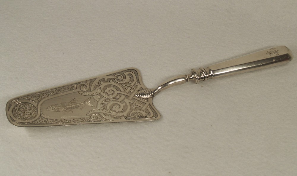 Antique Russian 84 Silver Ivan Khlebnikov Fish Server
