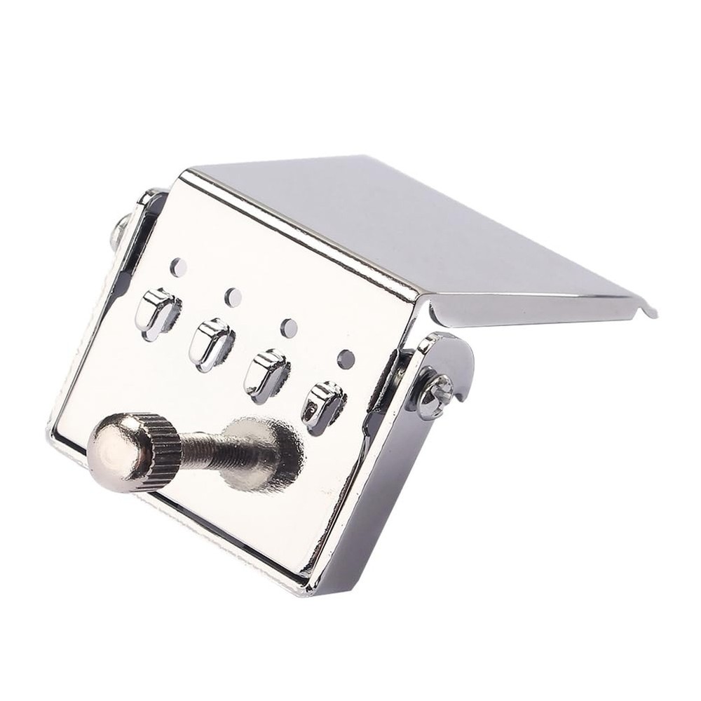 HEALLILY 4 String Banjo Tailpiece Bridge Plate, Alloy Material, Easy Installa...