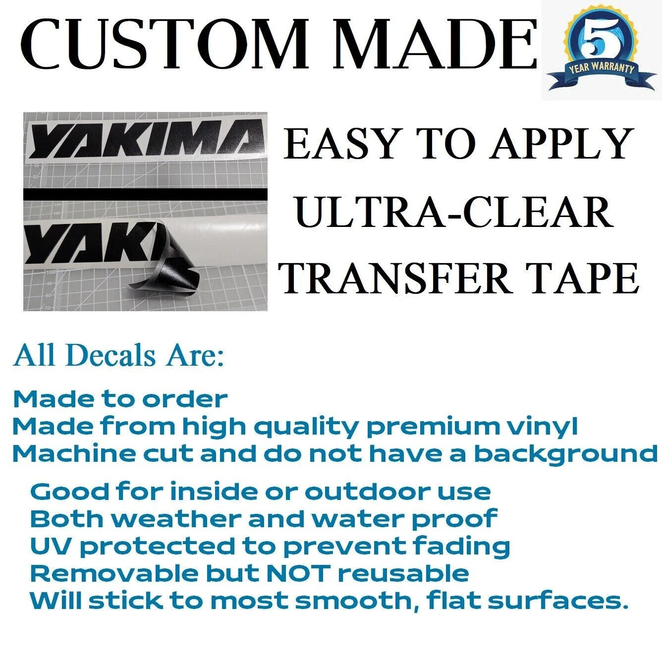 Custom Text Vinyl Lettering Sticker Decal Personalized Any Text - Any Name - [xx