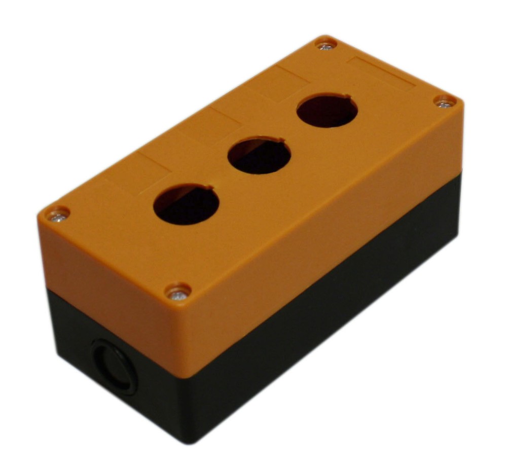 3-Hole Switch Box for 22mm 7/8" PushButton Plastic Enclosure Power Push Button