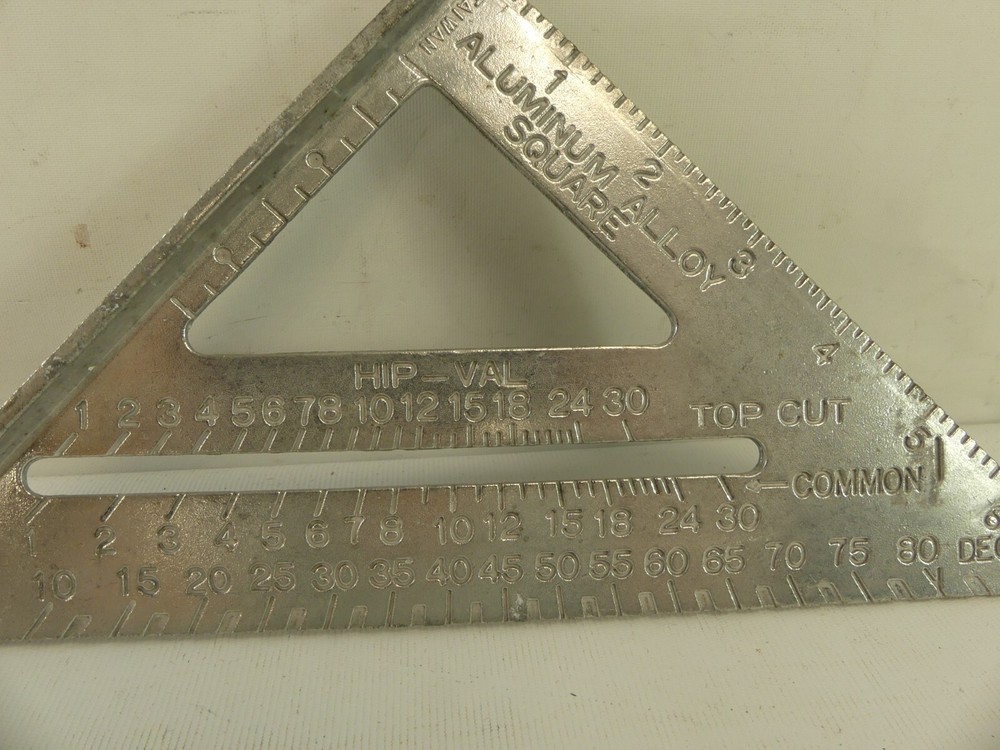 (RefJOH41) Technical drawing tools slide rule compass set square