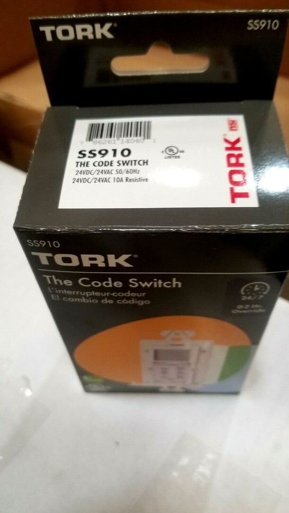 🔴Tork SS910🔴24/7 Timer In-Wall Digital The Code Time Switch 24V 50/60Hz‼️