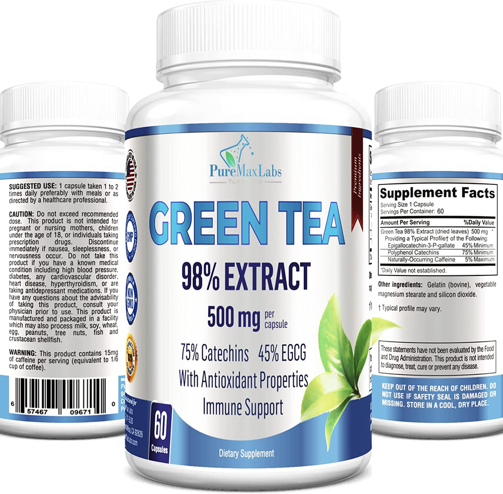 ✨Green Tea Extract 98% 3X Strength,75% Polyphenol Catechins,45% EGG,Antioxidant✨