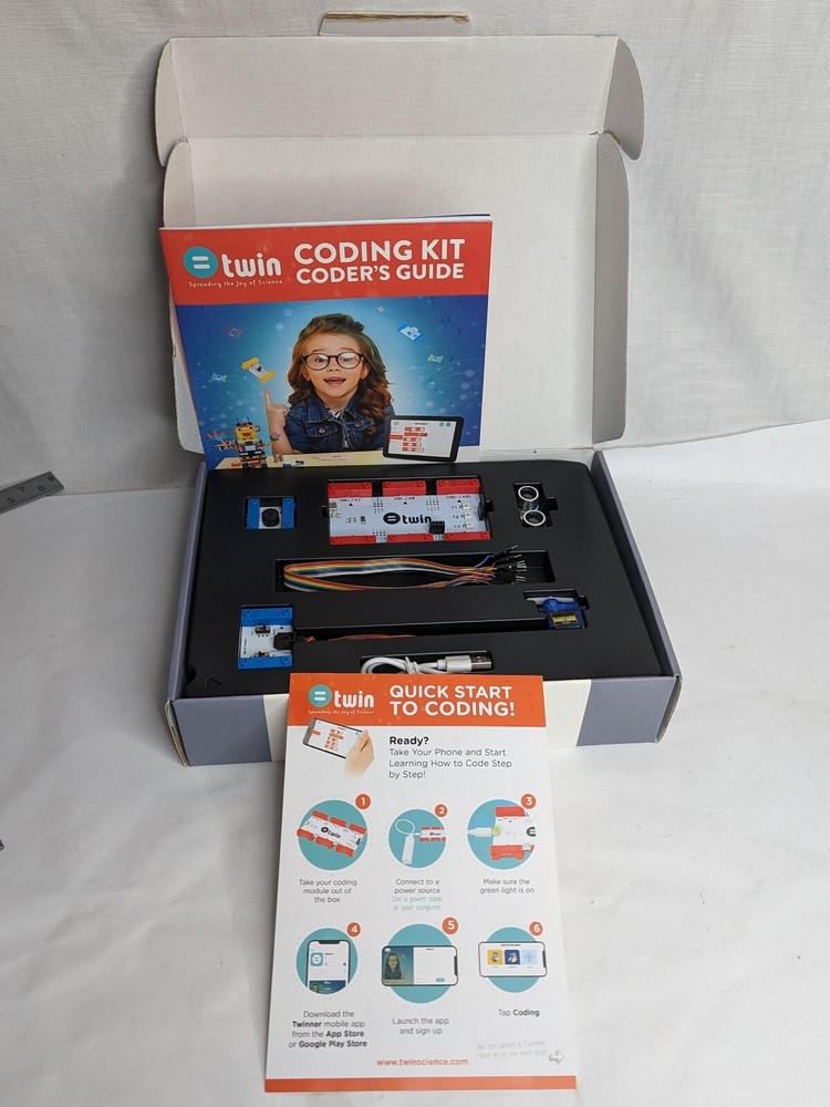 Twin Science STEM Coding Kit: Learn Programming for Children Ages 8+, Complete