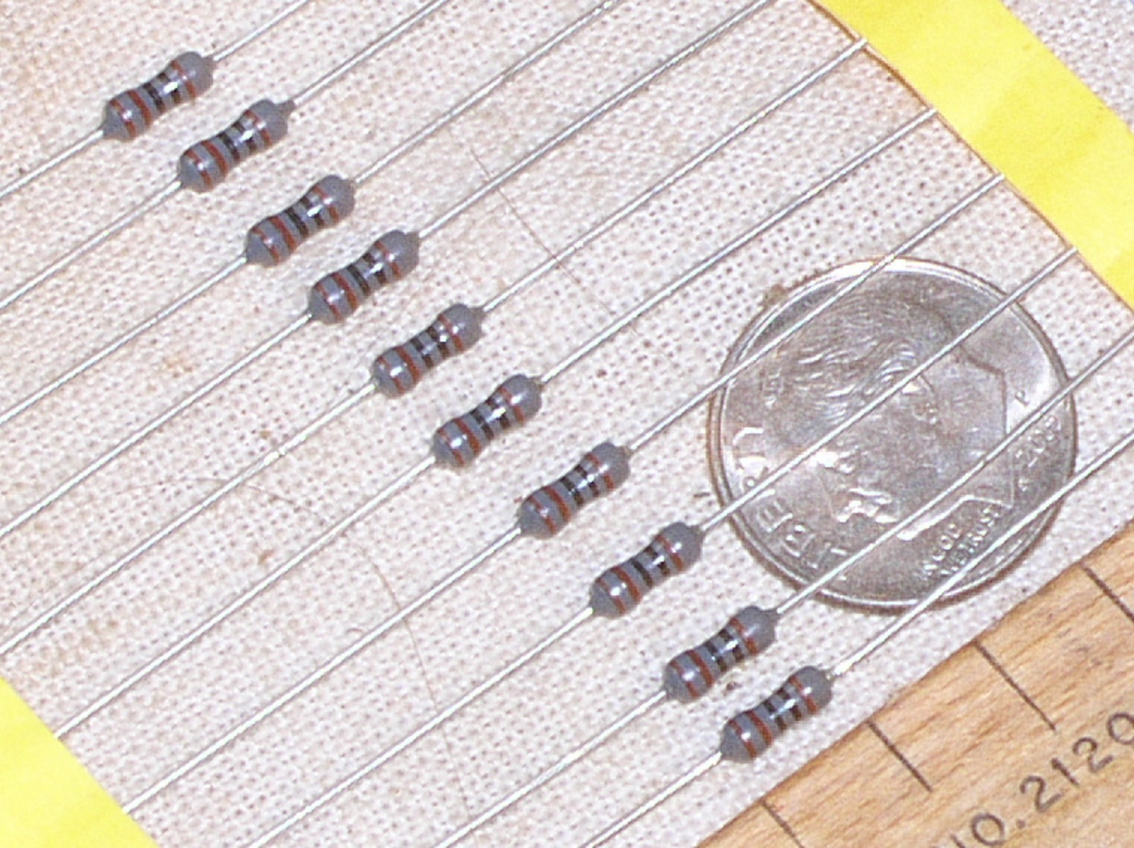 10 NEW 1K 1 K METAL FILM MF 1 KILO 1000 OHM 1/4 W .25 W WATT 1% RESISTOR FR SHIP