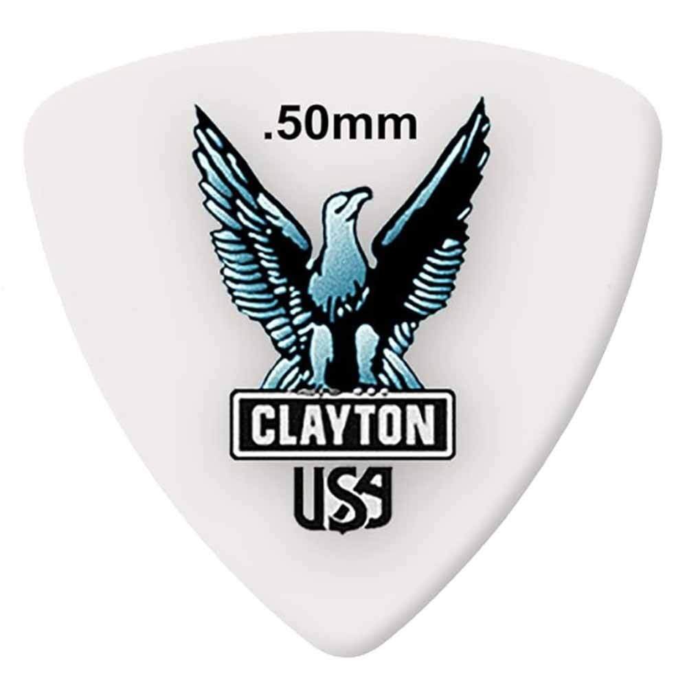 Clayton Rounded Triangle Picks, 0.50 Gauge, 12 picks