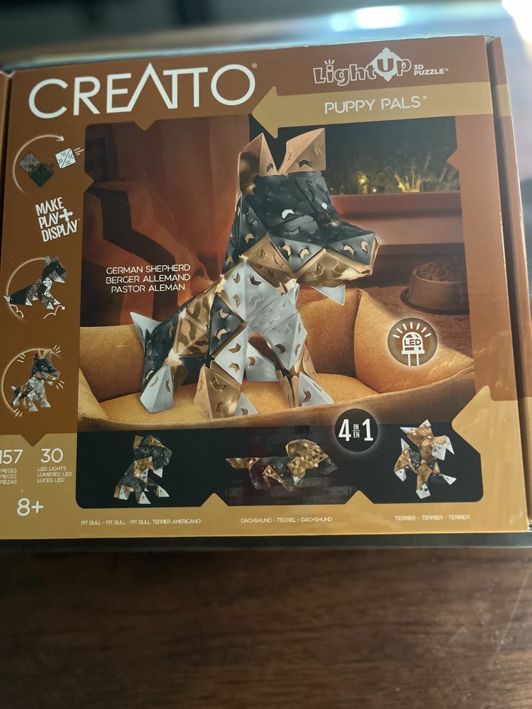 CREATTO Light Up 3D Puzzle Puppy Pals