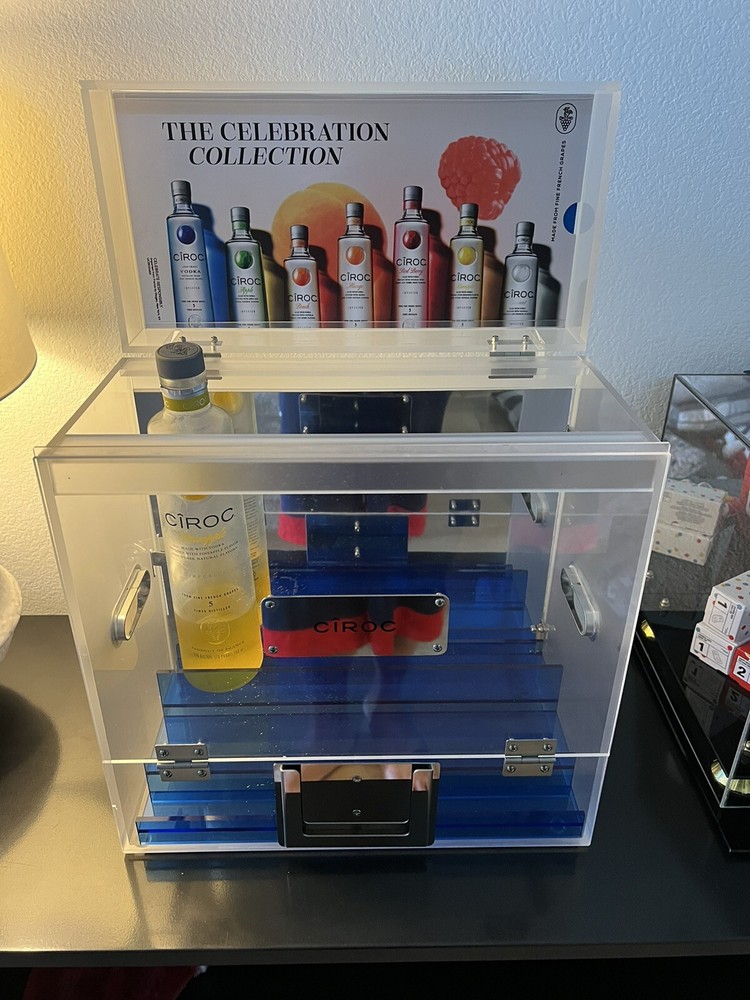 Ciroc Vodka Arcrylic Miniature Display Case With Security Key, Wall Mount