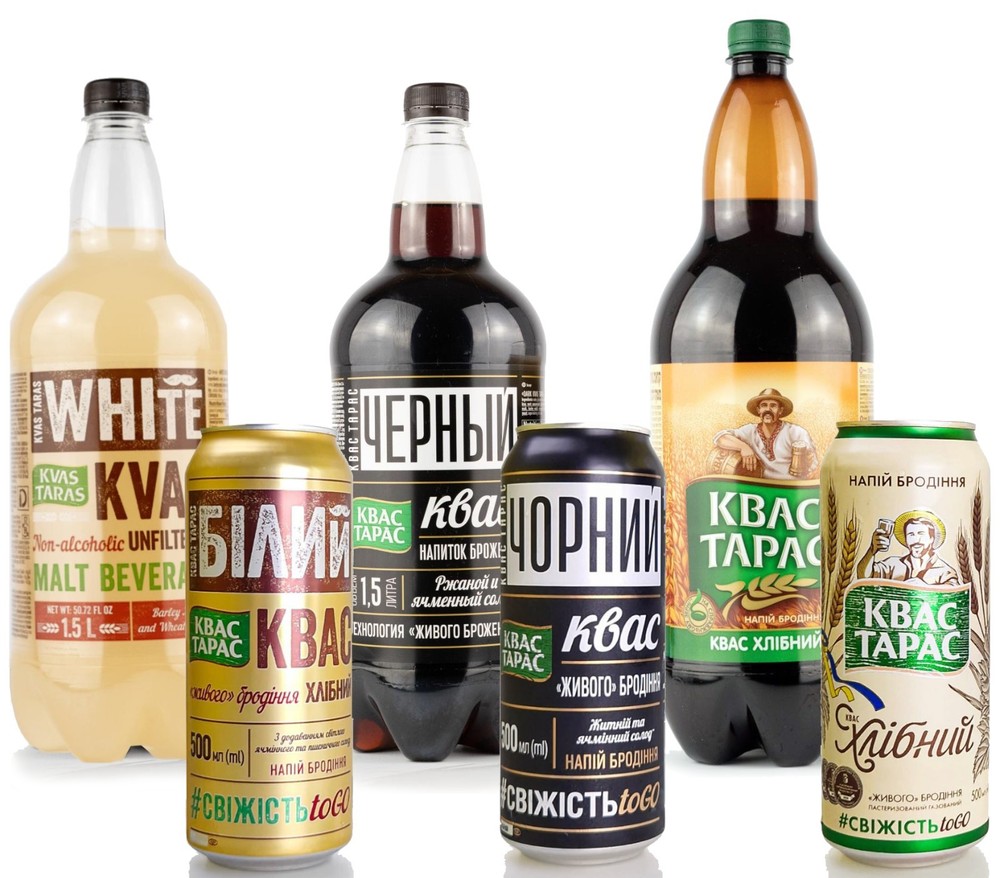 Imported Ukrainian Rye Bread Drink Kvass Taras - Хлебный Квас Тарас
