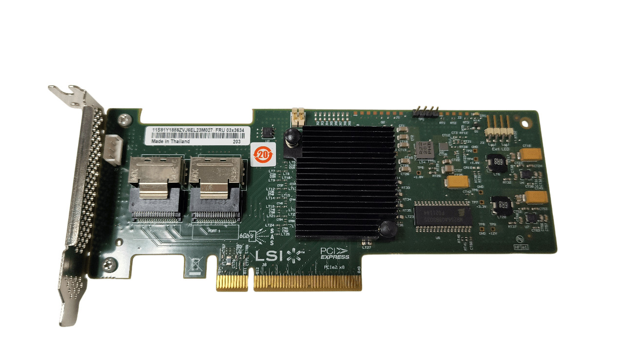 Lenovo MR SAS 9240-8I 8 Port 6GB Raid Controller L3-25083 Half Height