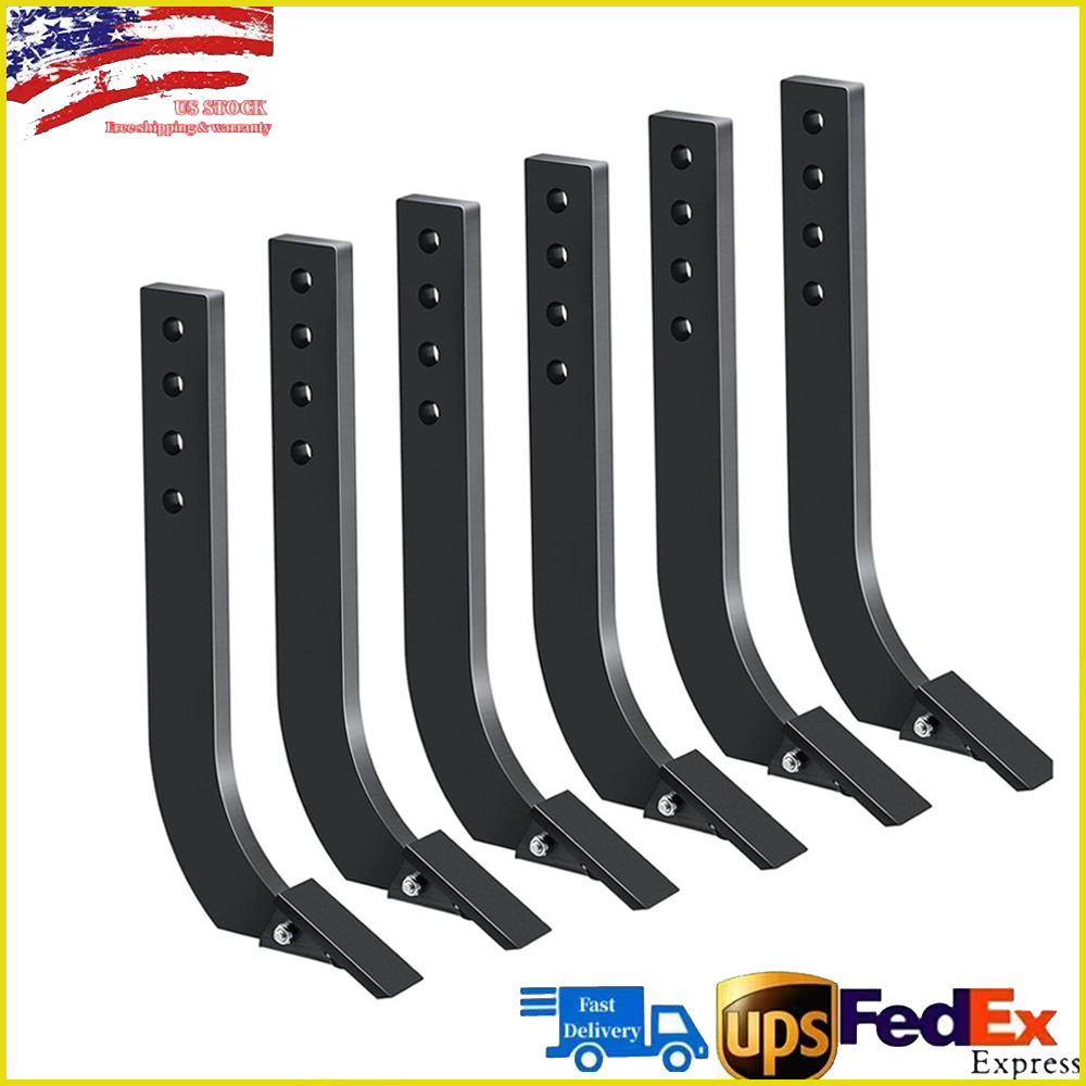 16'' Box Blade Shank Scarifier Shanks Teeth 4 Holes Box Scraper Shank 1/5/6pcs