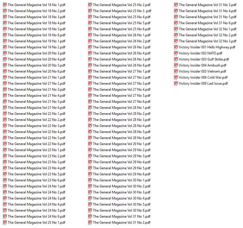 THE GENERAL MAGAZINE 190 Select Issue Collection On USB Thumb Drive