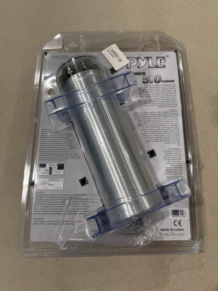 Pyle PLCAPE50 5.0 FARAD Digital Power Capacitor