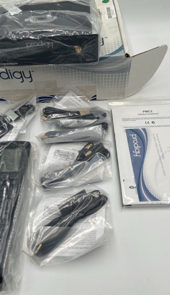 Crestron Prodigy PMC2 Home Automation Control System Kit Remote & Cables Black