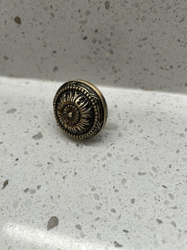 Shaub Brass Drawer Knobs- Set Of 9