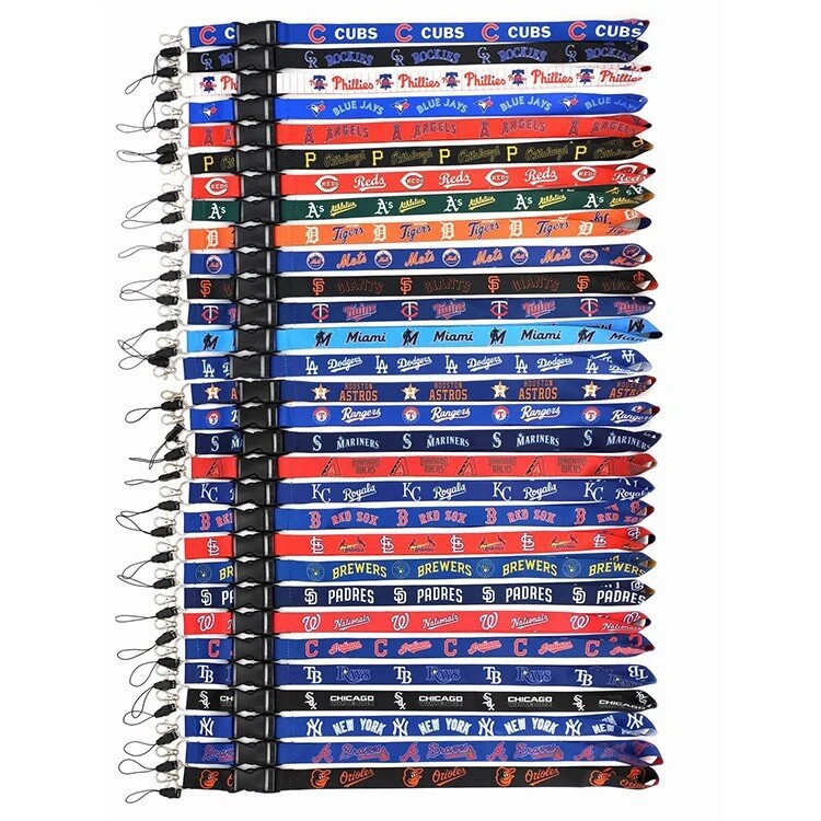 MLB Baseball Lanyard Detachable Keychain