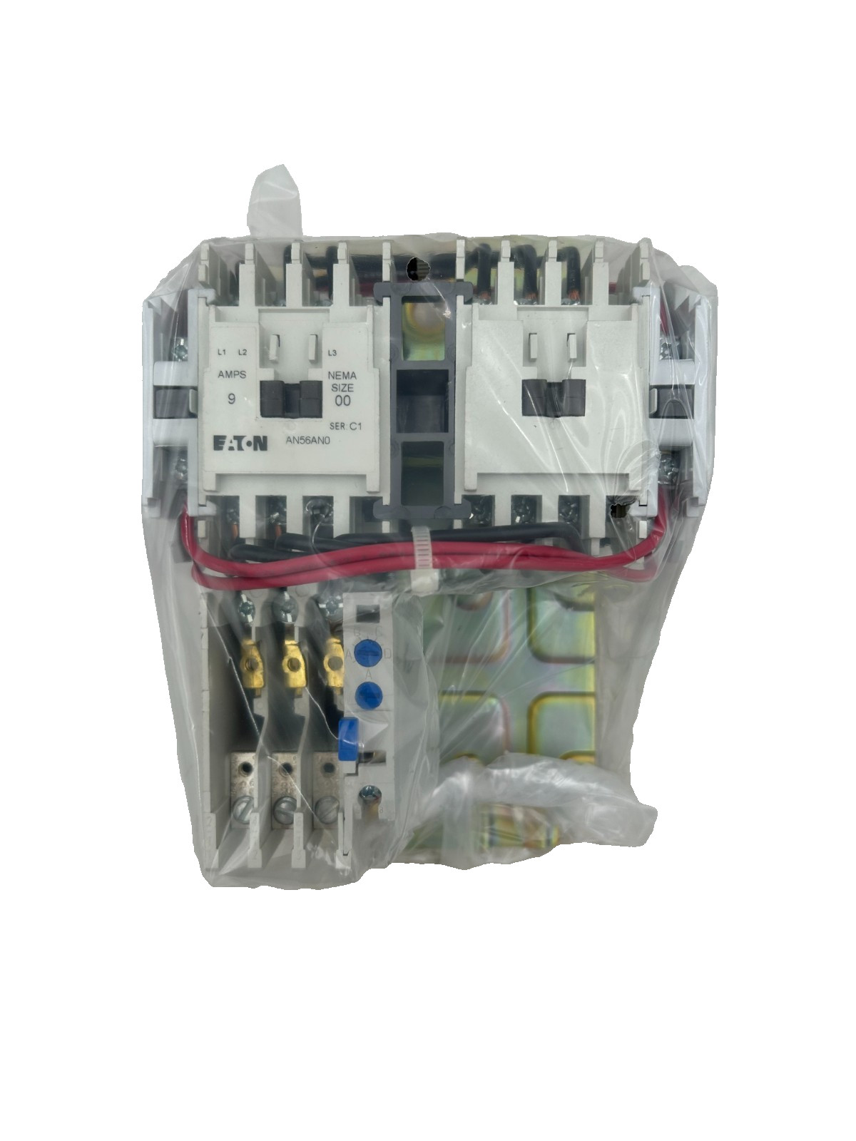 Eaton AN56AN0AC Freedom Series Reversing Motor Starter Size 00 9A 3-Pole 110/120