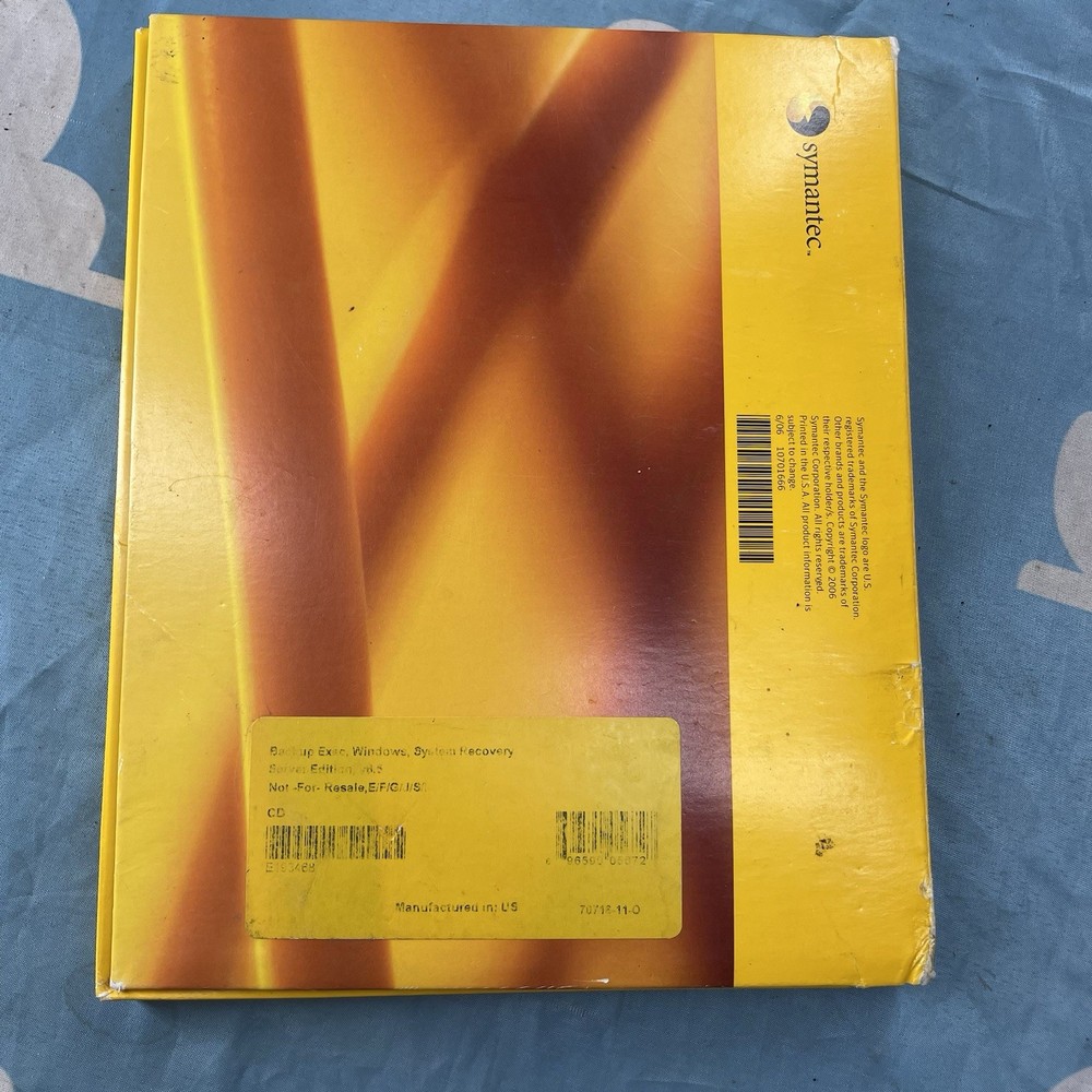 Symantec Backup Exec System Recovery for Windows Server w/License Key 8.5