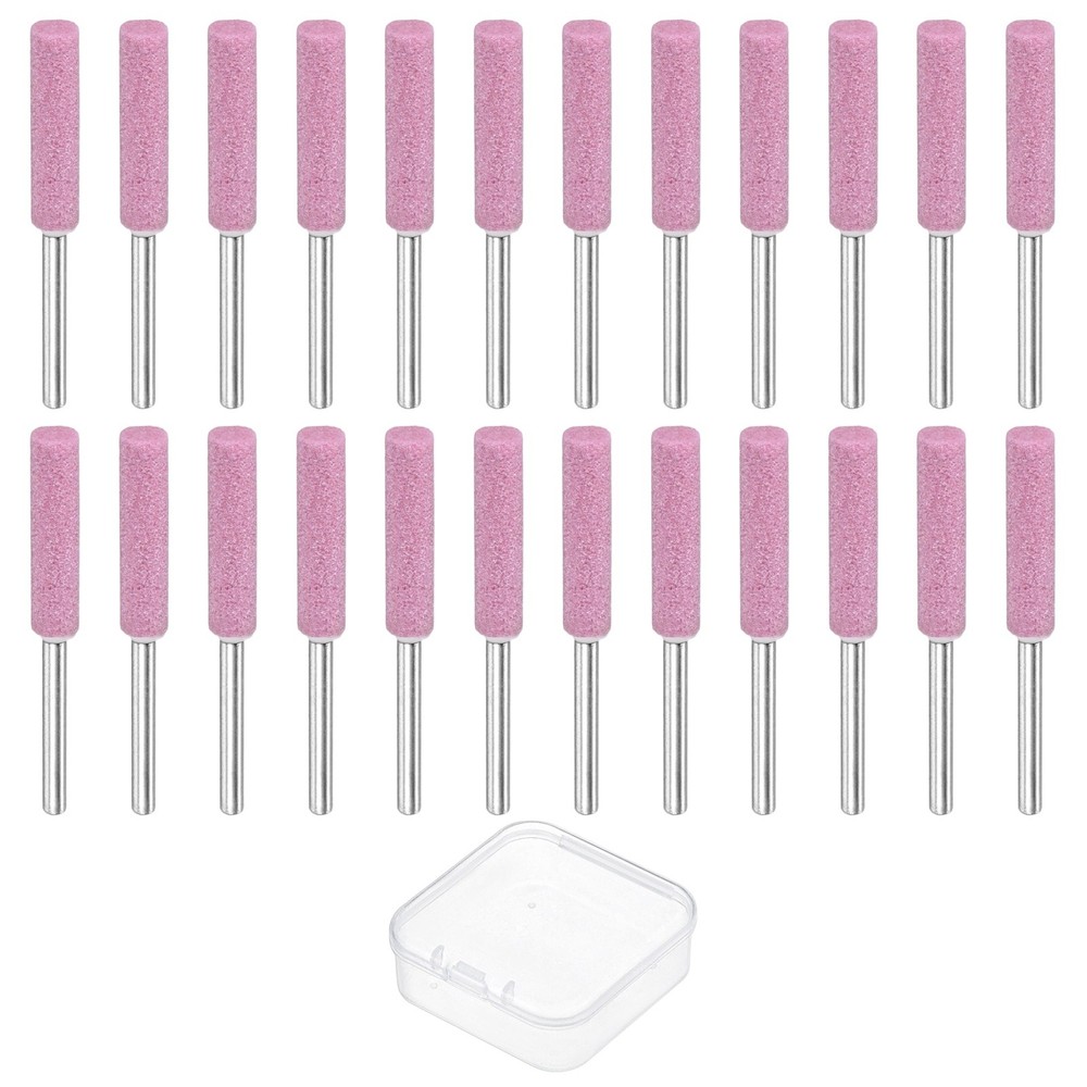 Chainsaw Sharpener with Box [24pcs] - Chainsaw Sharpening - [Pink- 7/32 Inch]
