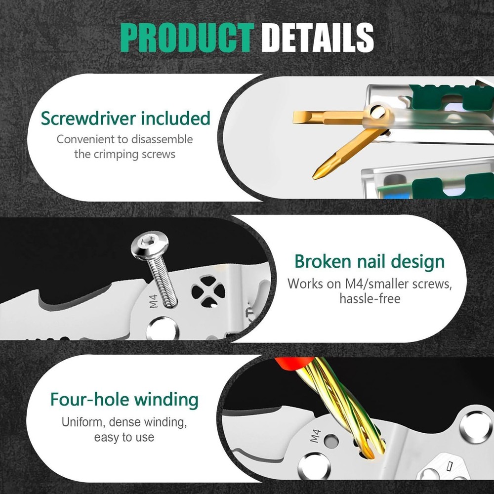 Multifunctional Folding Wire Stripper Pliers,Pully Design Cable Cutter Plier