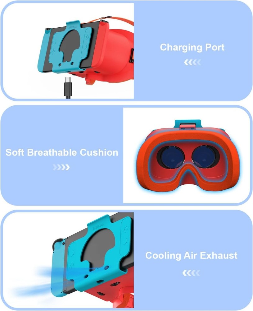 VR Headset for Nintendo Switch & Switch OLED Labo VR Kit 3D Goggles Accessorie