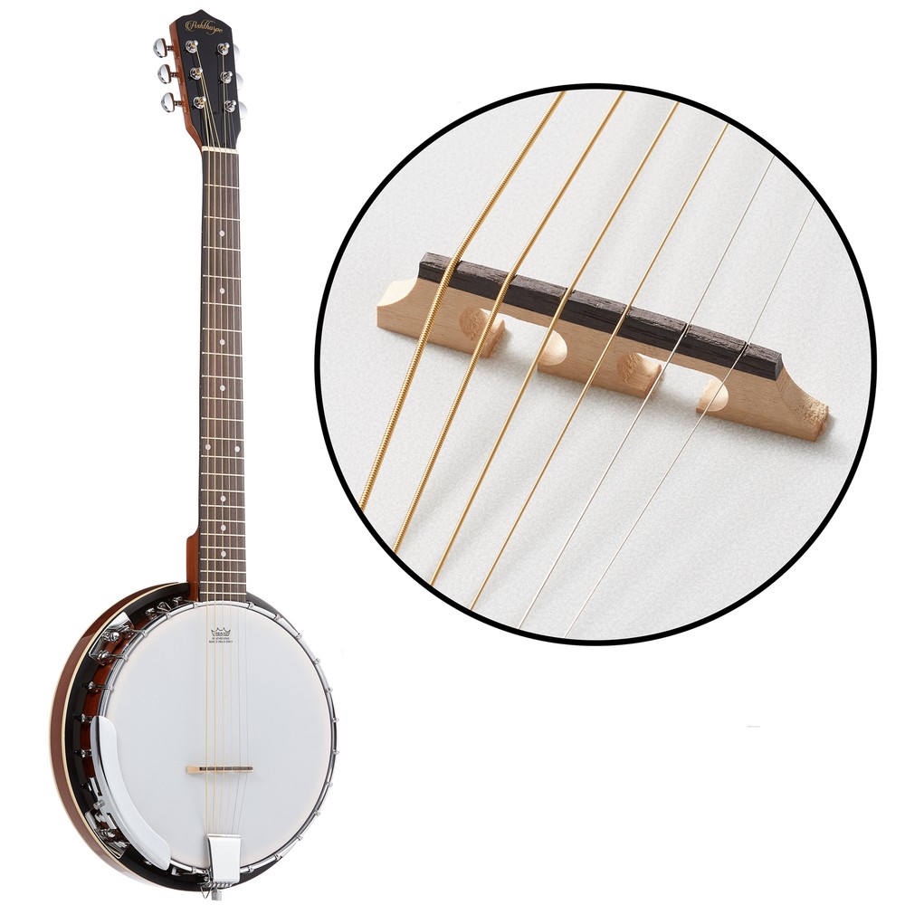 6-String Banjo - Full Size with Closed Back, Mahogany Resonator