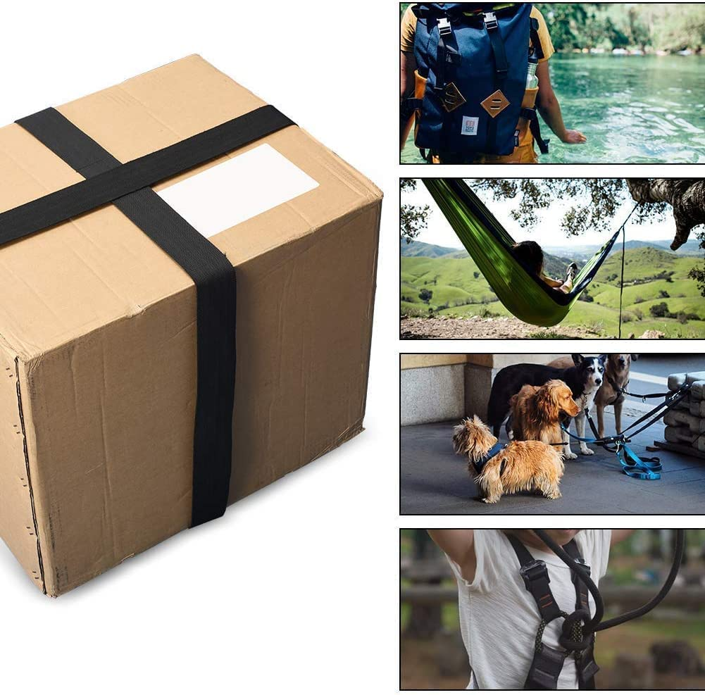 10 Yards 2 Inch Wide Black Nylon Heavy Duty Webbing Strap Heavy Straps Hammocks