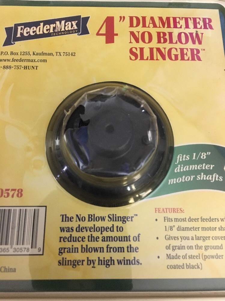 FeederMax 4" Diameter No Blow Slinger