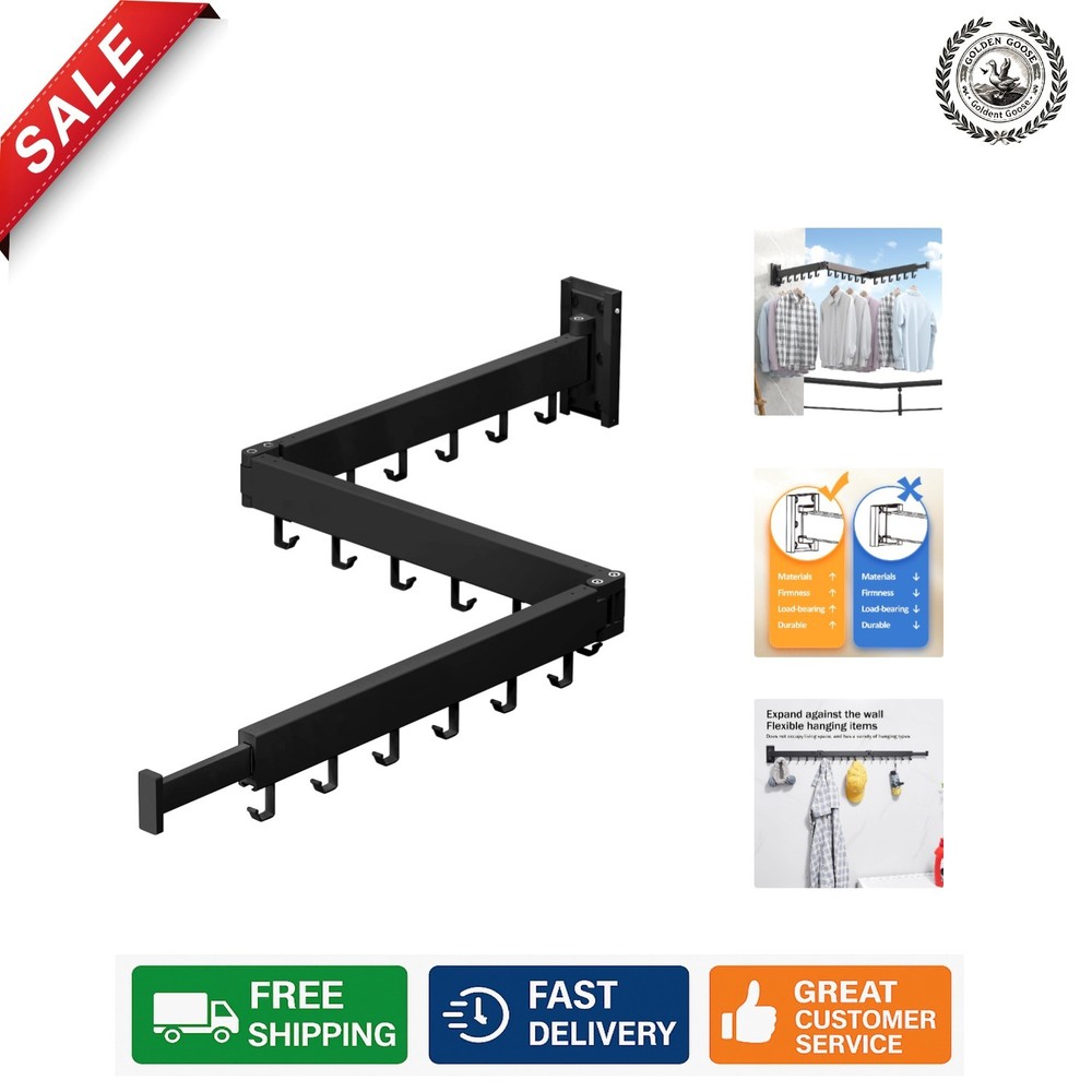 Multi-Functional Wall-Mounted Drying Rack - Stylish and Space-Efficient Design