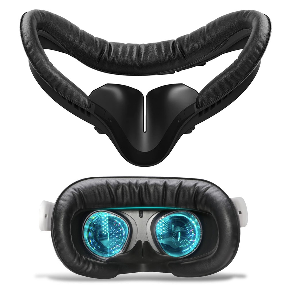 Compatible with Oculus Quest 2 Face Bracket Replacement,VR PU Leather Face Pa...