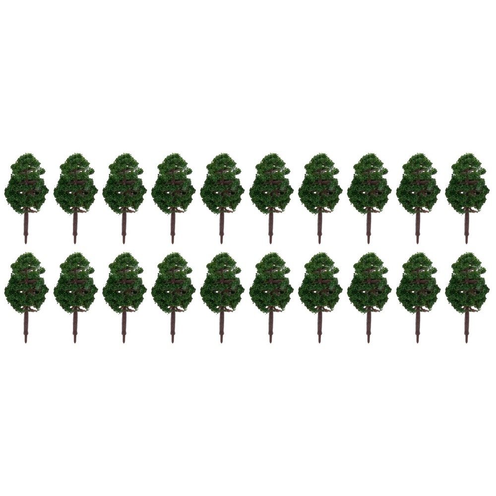 20Pcs 8CM for MINI Model Trees Landscape Decor Train Layout Accessories DIY