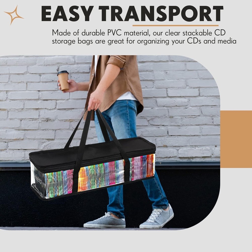 10 CD Storage Rack Box Holder Disk Case Media Display Space Store Organizer