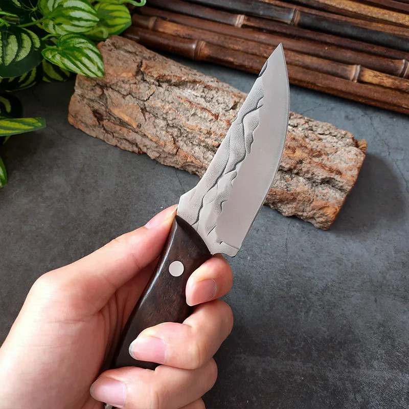 Hand-Forged Bone Sharpener Boning Knife