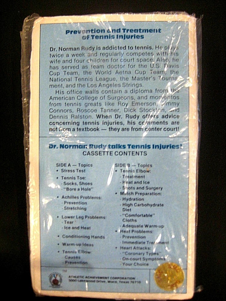 Vintage Tennis Training Tapes